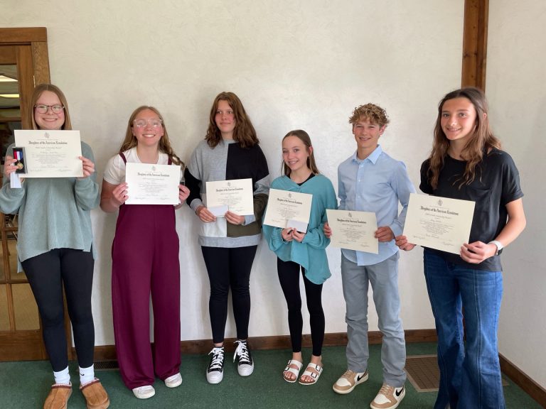 The winners are from left to right Madelyn Snedeker from Havana, Regan Heubner from PORTA, Leyla Danner from Midwest Central, Karlee Lewis from Athens, Braxton Stice from AC Central and Lucy Waibel from Greenview.
