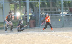 The batter takes a big swing at this one!