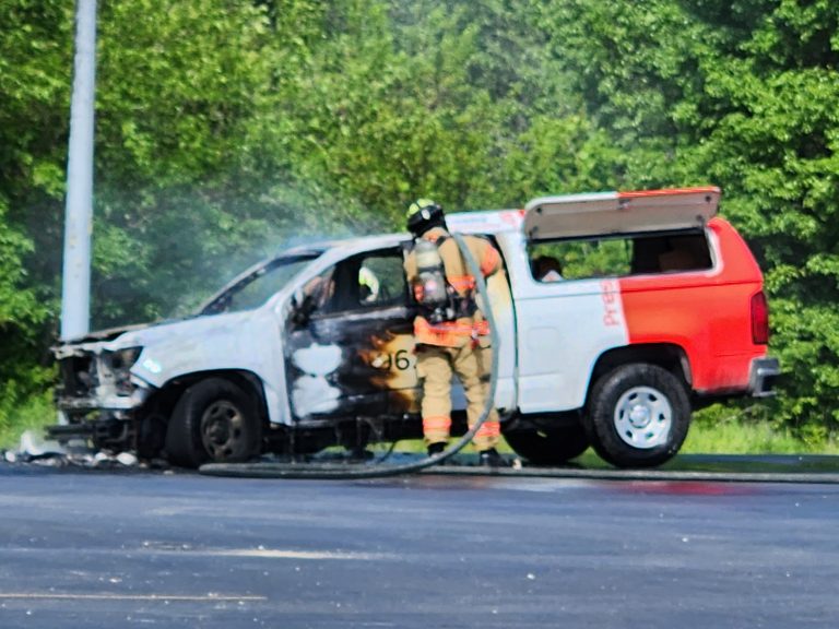 A truck fire on Thursday, May 23, was determined a total loss, according to Beardstown Acting Fire Chief Brandon Hager.