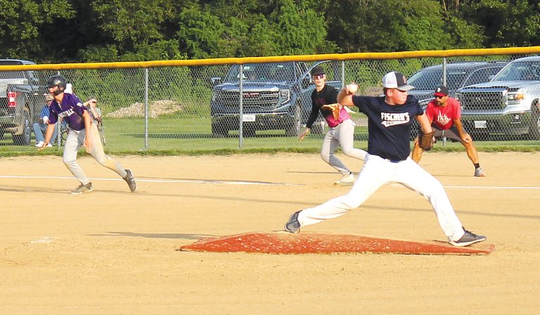 Kaden Pilger delivers the pitch in the season ending Pony League Inter-League All Star Game.