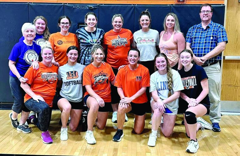 Out of retirement!  These BHS Volleyball Alumni played in the inaugural Alumni Game. 