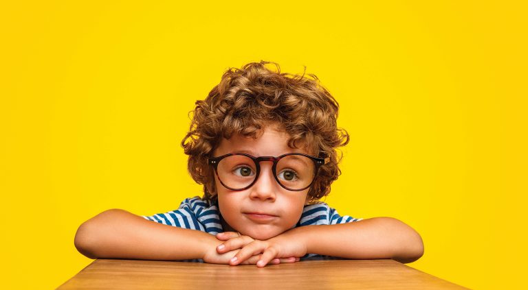 Boy with glasses