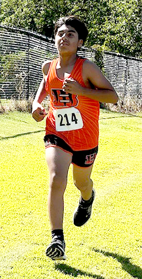 BHS Cross Country runner Oscar Cortes competing at the Rochester Invite.