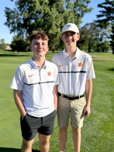 Brothers Cade (left) and Carter Ross qualified for Sectional play for the BHS Golf team. Freshman Carter’s season ended there while Cade, a senior, qualified for the IHSA State Golf Tournament in Bloomington October 18 and 19.