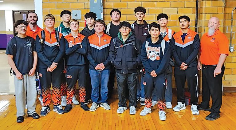 The BHS Wrestling team following their Second Place finish at the Class 1A Canton Regional.  Five Tigers advanced to the Sectional Meet. Photo submitted